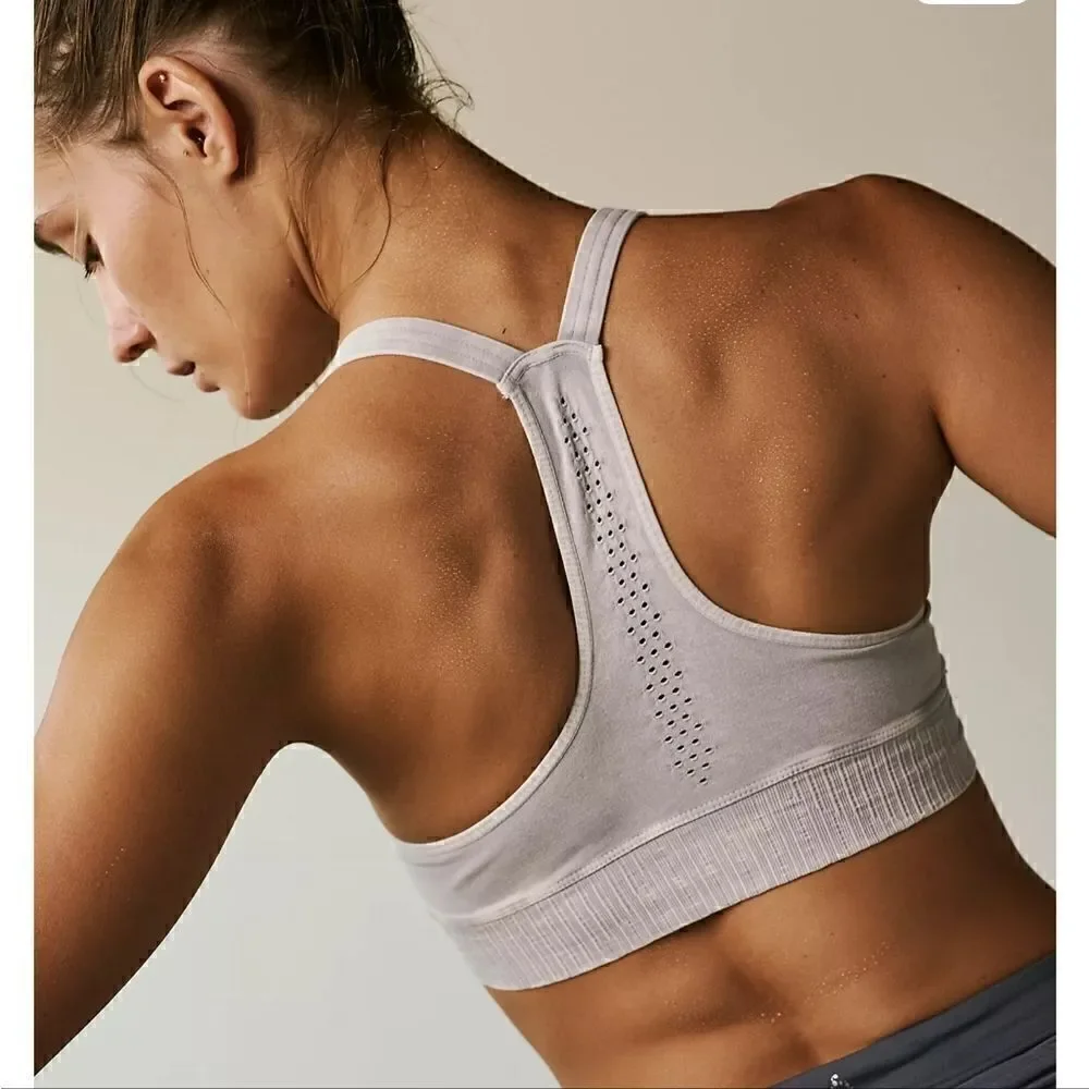 Free People Plunge Bra Ice Grey XS/S